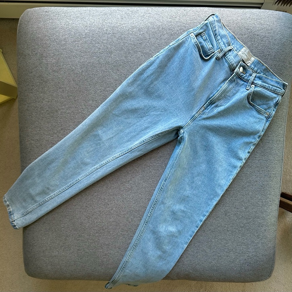 Everlane The Original Cheeky Cotton High Rise Skinny Light Wash Jeans Size 27 - Picture 3 of 7
